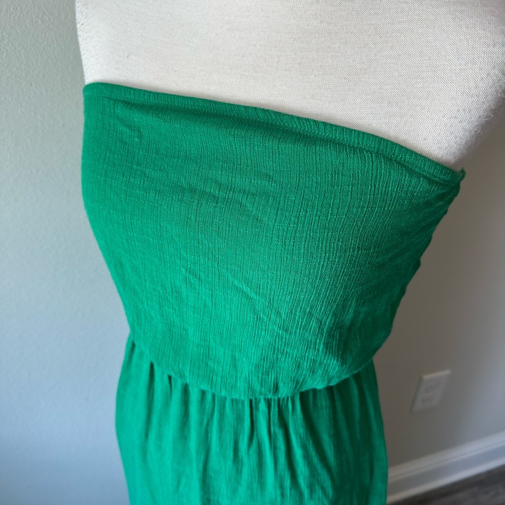 Ruby Rox Green Strapless long Sundress - Picture 3 of 11
